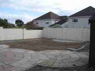 image of garden under construction