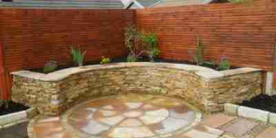 Natural Stone Faced Raised Bed, Drogheda co.Louth