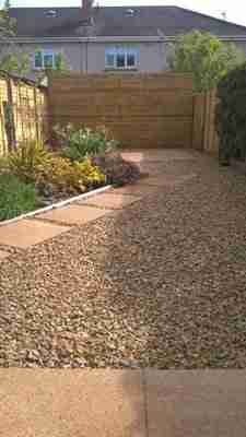 Garden Regeneration, Granite Paving & Garden Lighting, Mornington, Co.Meath