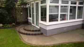 Limestone paving ,Raised beds and New turf lawn Castlewood ,Drogheda,co.Louth