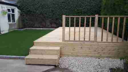 Dog Friendly Garden With Artificial Lawn & Timber Deck Ashfield,Drogheda Co.Louth