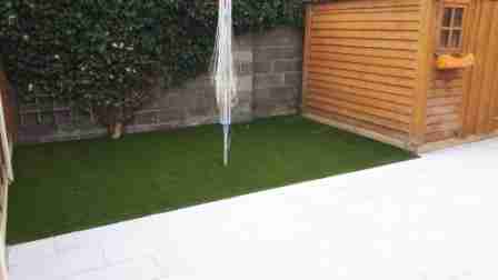 Low Maintenance Garden ,Artificial lawn, Silver Granite Patio, Inse Bay, Laytown Co.Meath