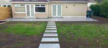 Porcelain Patio ,Fencing and Landscaping